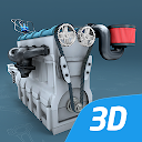 Four-stroke Otto engine 3D