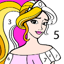 Princess Coloring by Number