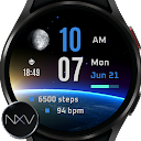 NXV95 Earth Digital Watch face