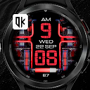 Techno. Multicolor watch face