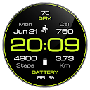 Awf Active xV: Watch face