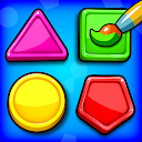 Colors & Shapes: Coloring game