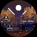 Horizon Pixel City Watch Face